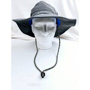 Mission Max Plus Men's Gray Adjustable Head and Chin Logo Boonie Hat